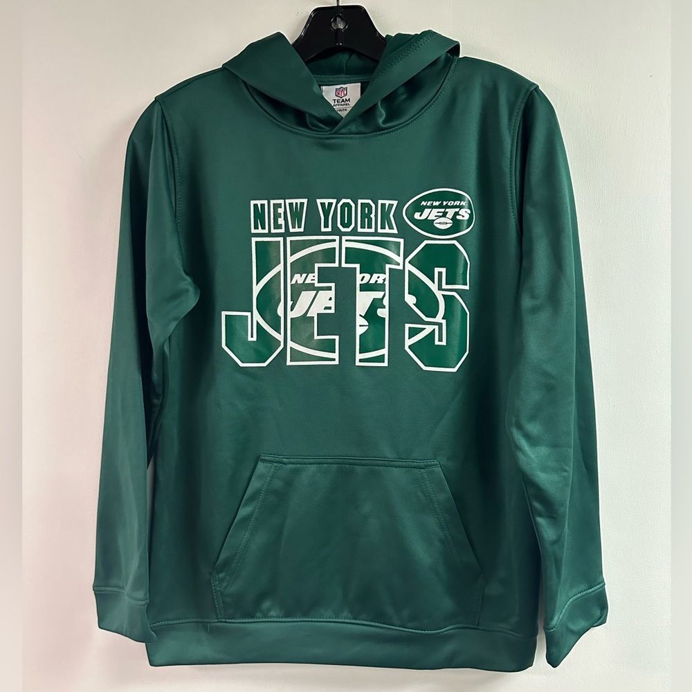 Kids New York Jets Football Hoodie Size L 12-14